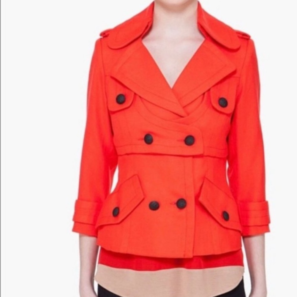 Smythe Cropped Sleeve Jacket Women Size 8